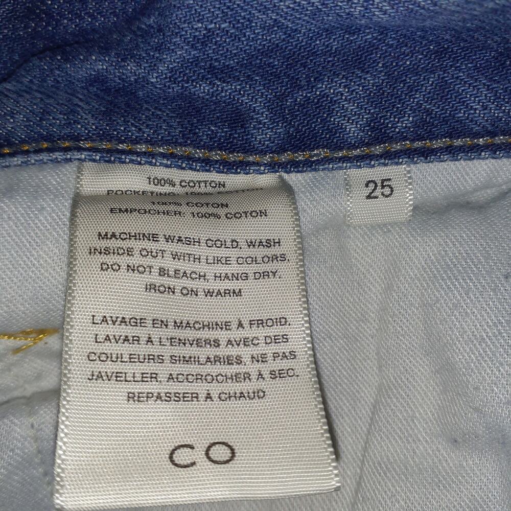Co Classic Indigo High Rise Tapered Denim Jeans Size 25 - Picture 5 of 5
